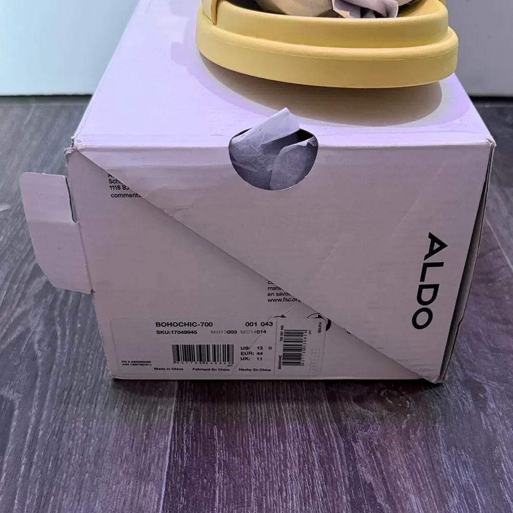 Aldo Lemon Slide Sandals with Buckles